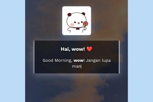 Script HTML Bucin Semangat