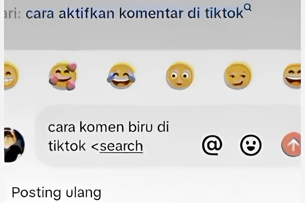 Komen Biru di TikTok